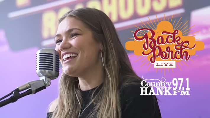 Abby Anderson on 97.1 HANK FM's Back Porch LIVE presented by Texas Roadhouse