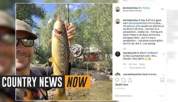 Dierks Bentley's Instagram picture holding fish with fan comments