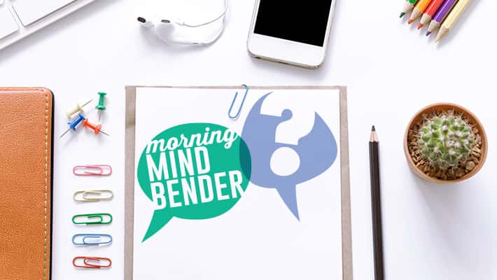 Morning Mindbender for Thursday 3/28/19