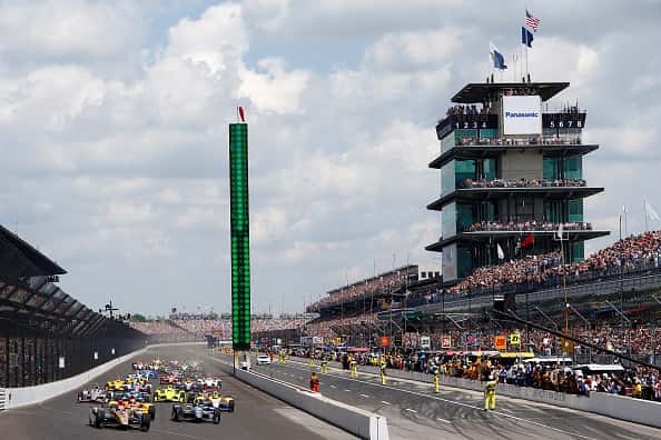 Indianapolis Motor Speedway start line at the Pagoda