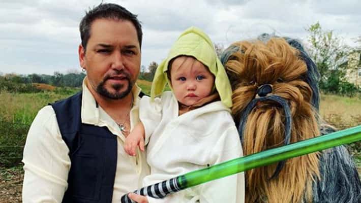 Jason Aldean dressed up in Star wars Halloween costumes with wife Brittany and son Memphis
