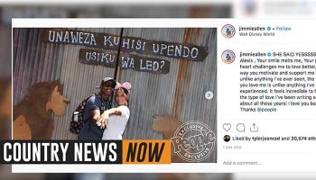 Country News Now Jimmie Allen Engaged Post on Instagram