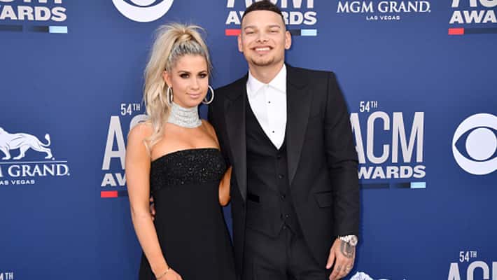 Katelyn Jae and Kane Brown attends the 54th Academy Of Country Music Awards at MGM Grand Hotel & Casino