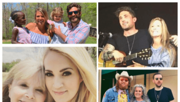 Country artists with their moms