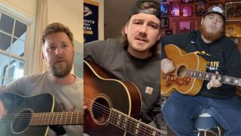 Charles Kelley, Morgan Wallen, and Luke Combs participating in the Deep Cuts Challenge