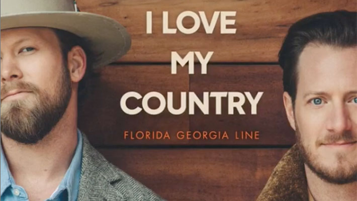 Cover art for Florida Georgia Line's "I Love My Country" song