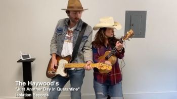 Dave Haywood of Lady Antebellum and his wife performing "Just Another Day In Quarantine"