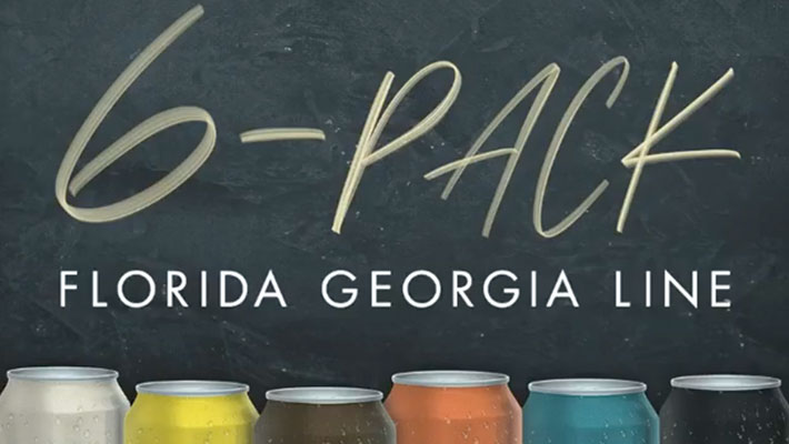 Cover art for Florida Georgia Line's "6-Pack" EP