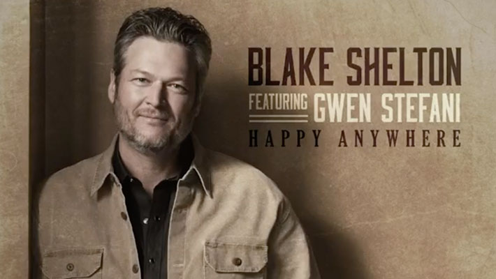 Cover art for Blake Shelton's "Happy Anywhere" ft. Gwen Stefani