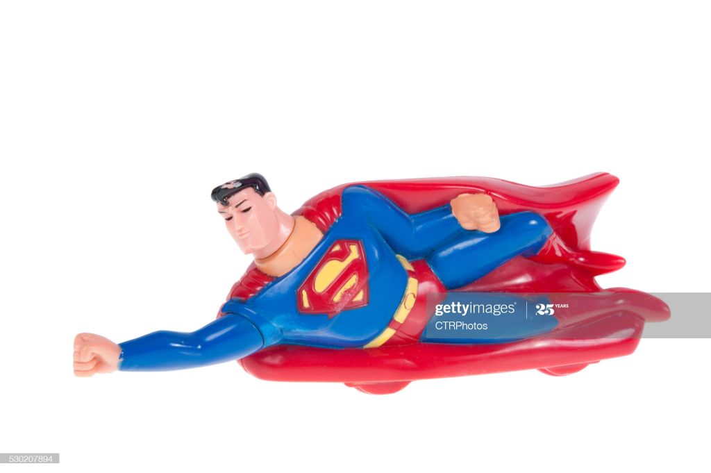 Superman toy flying