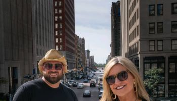 Caleb and Mindy in downtown Indianapolis