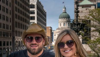 Caleb & Mindy in downtown Indianapolis