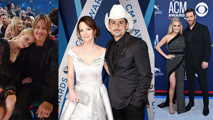 Keith Urban and Nicole Kidman, Brad Paisley and Kimberly Williams-Paisley, Carrie Underwood and Mike Fisher