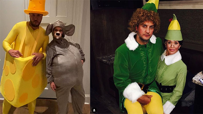 Luke and Caroline Bryan dressed up for Halloween