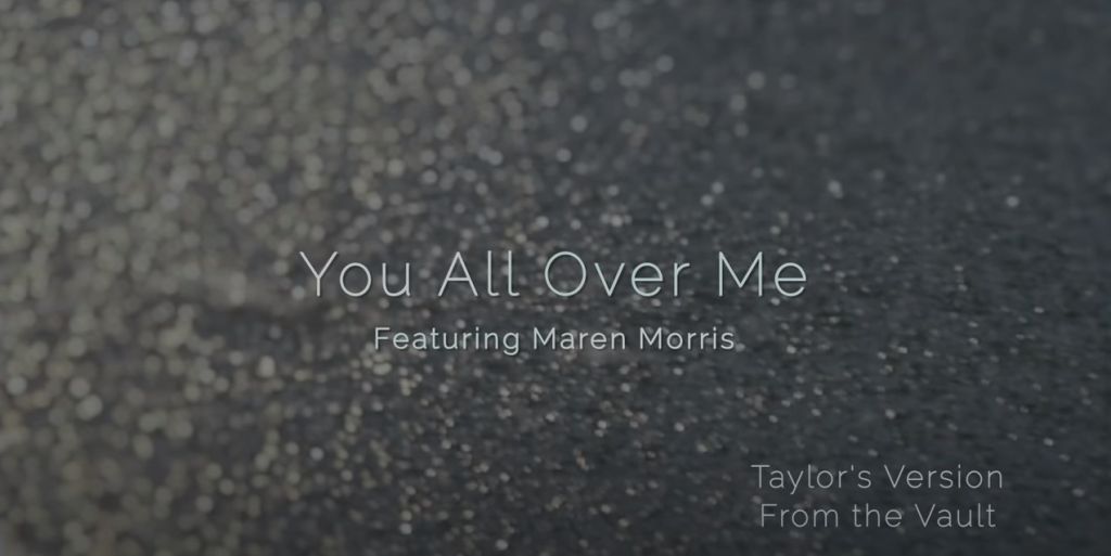 'You All Over Me' title on pavement