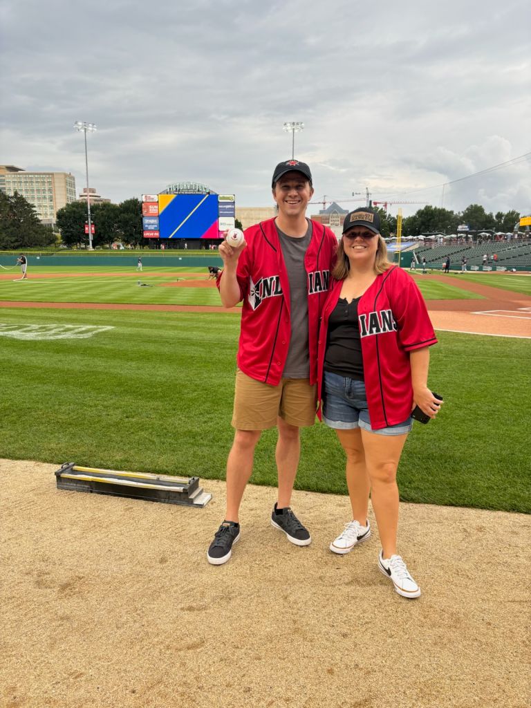 Annie and Cole First Pitch