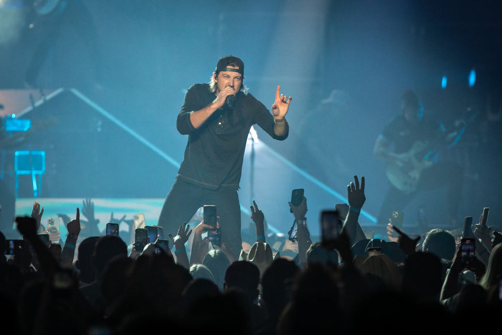 Country singer Morgan Wallen performs at Crypto.com Arena during his Dangerous tour...
