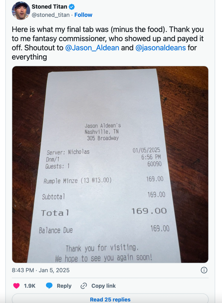 The end tab: