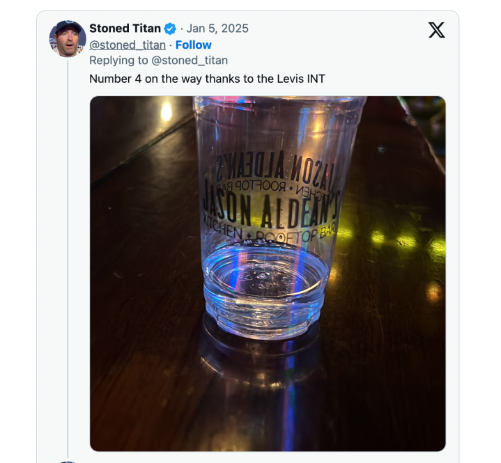 Strangers starting buy shots for him