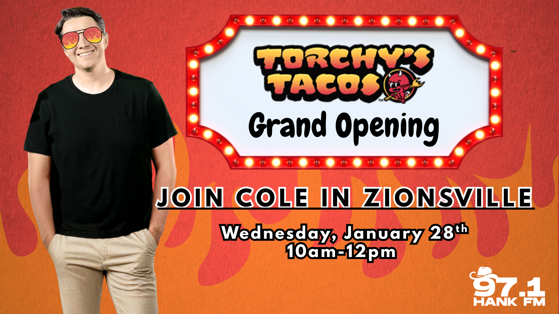 Cole at Torchy's Tacos Grand Opening - Zionsville