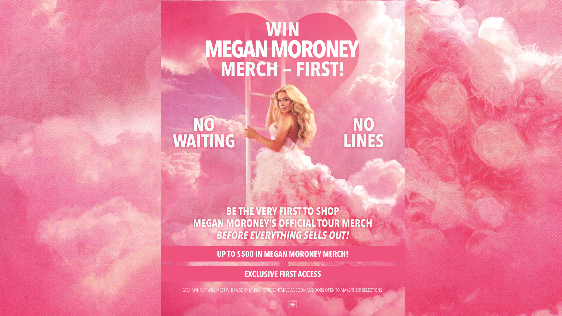 meghan maroney merch free $500 dollars to spend on her tour
